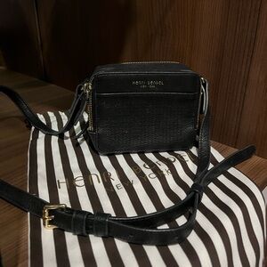 Henry Bendel black 2 way purse belt bag/crosdbody